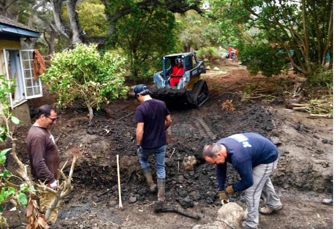 'Bucket Brigade' Digs Out Montecito's Mudslide Underinsured, for Free